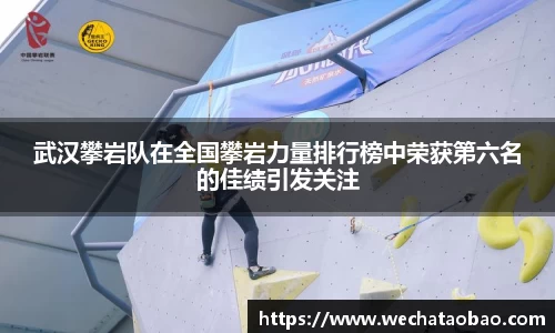 武汉攀岩队在全国攀岩力量排行榜中荣获第六名的佳绩引发关注